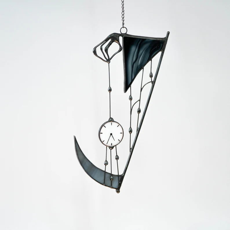 🎃Grim Reaper Stained Glass Suncatcher💀