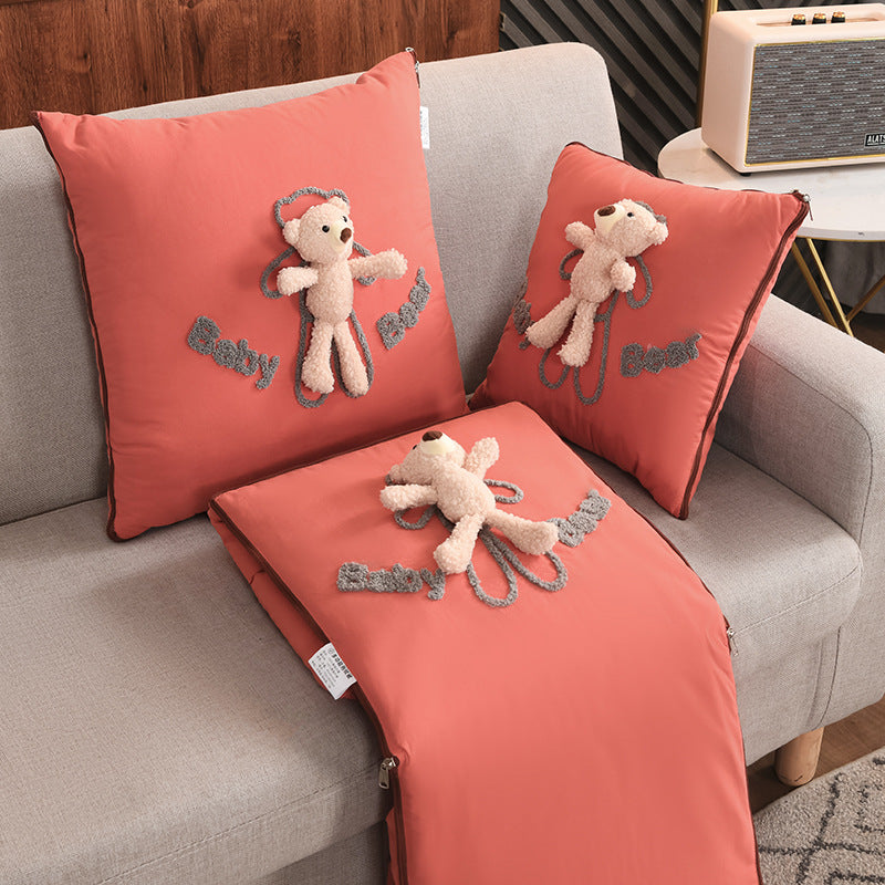 Throw Pillow Quilt Two in One