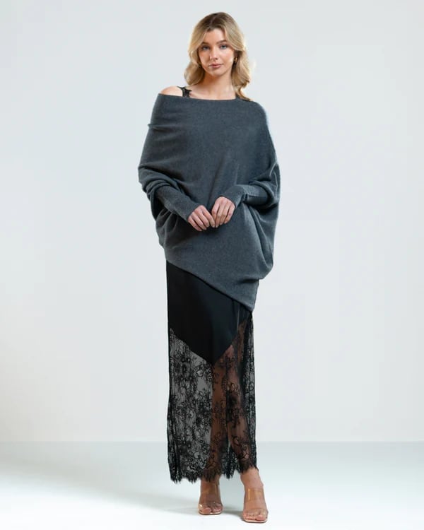 🎅Last day special🌲JAKI Asymmetric Draped Jumper