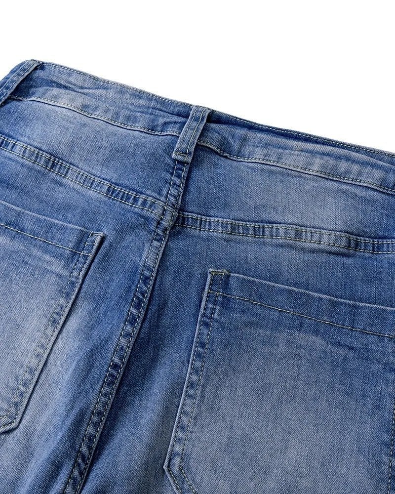 Vintage Button Fly Booty Shaping High Waist Flare Jeans