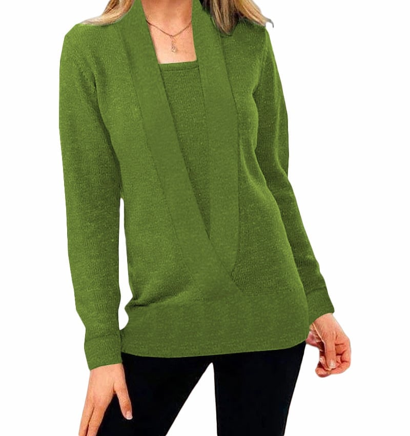 ✨✨Women's Solid Color Pullover Cropped Knitted Jumpers