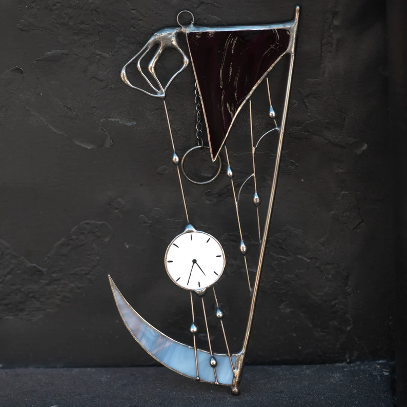 🎃Grim Reaper Stained Glass Suncatcher💀