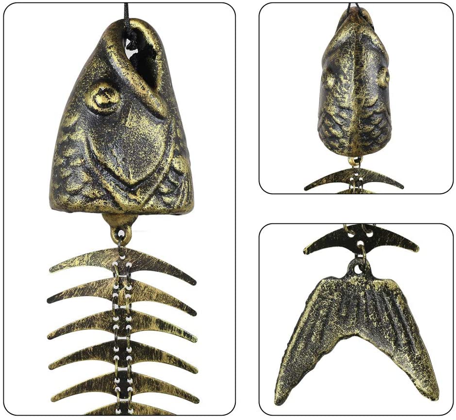 Metal Fish BoneWind Chimes