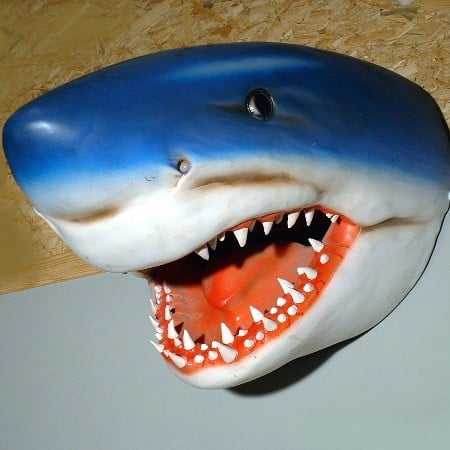 Great White Shark Garden Art
