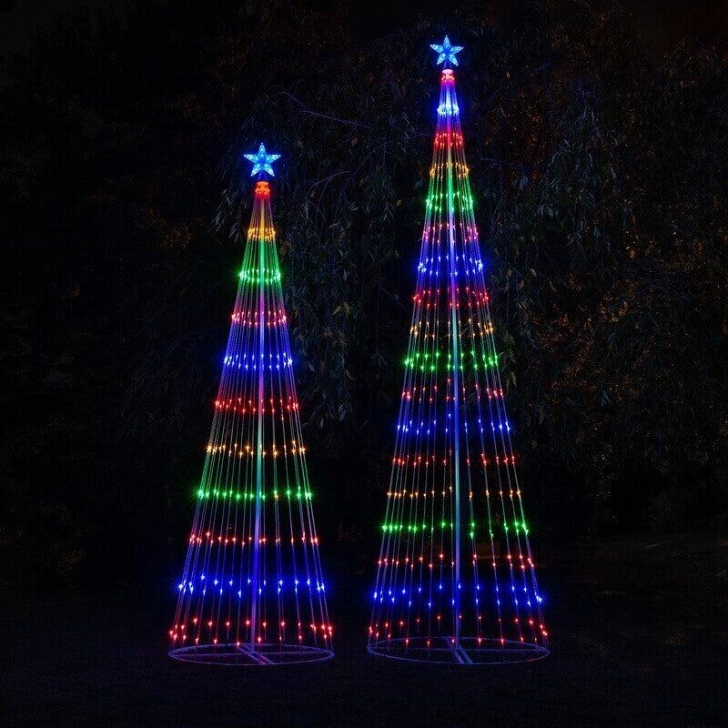 MULTICOLOR LED ANIMATED OUTDOOR CHRISTMAS TREE LIGHTSHOW-frame not included