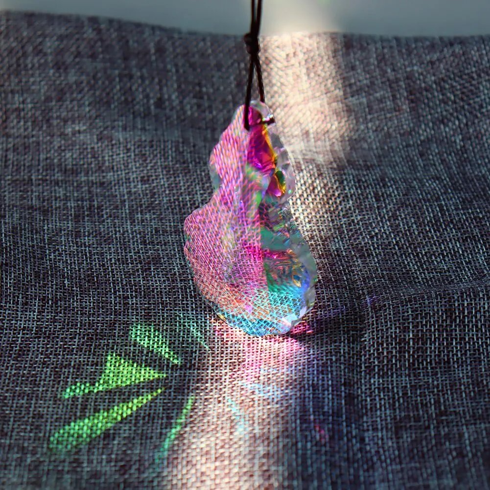 Large Hanging Crystal Prism Suncatcher