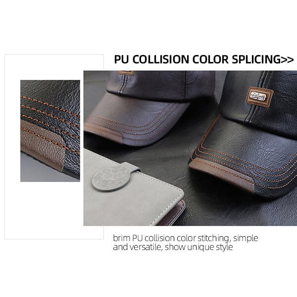 New trendy leather cap