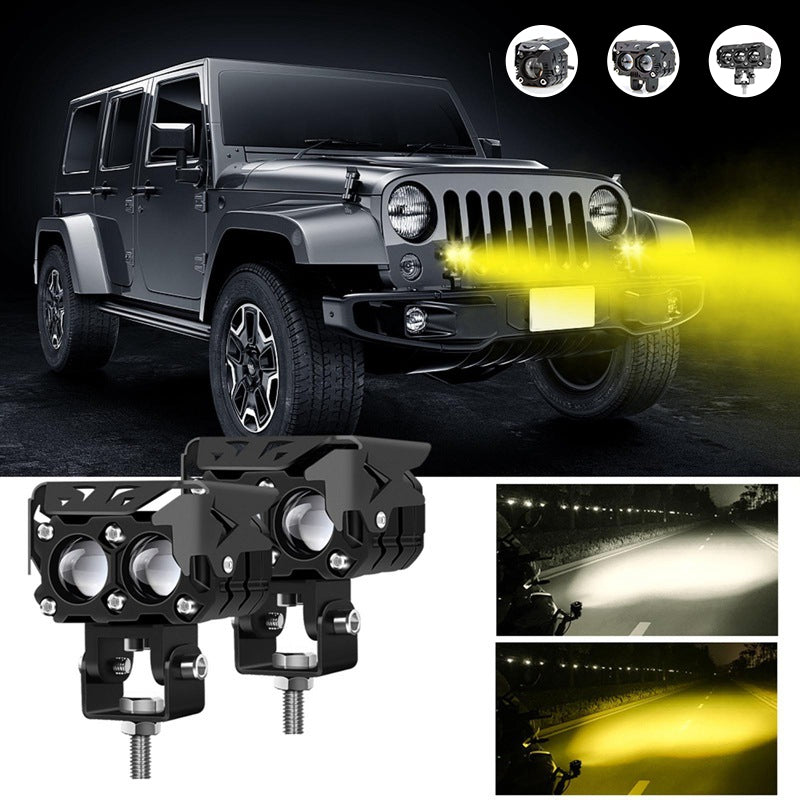 Motorcycle riding LED auxiliary headlight