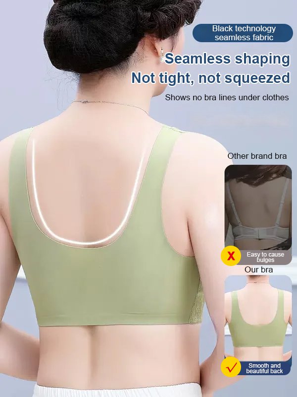 Front closure anti-sagging seamless bra for woman