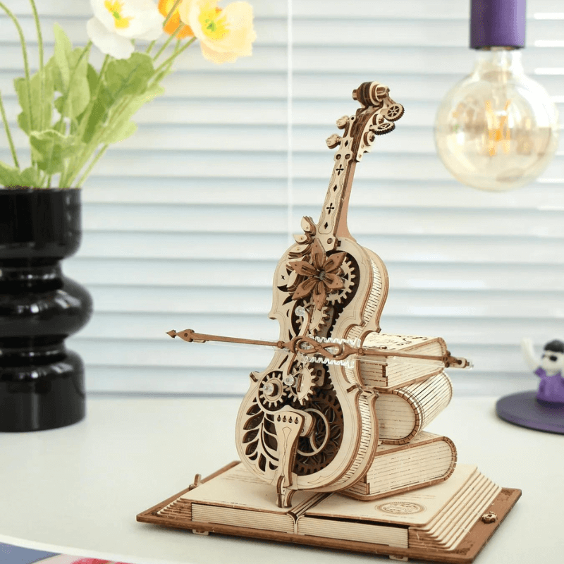 🎻 Magic Cello Music 3D Wooden Box Puzzle