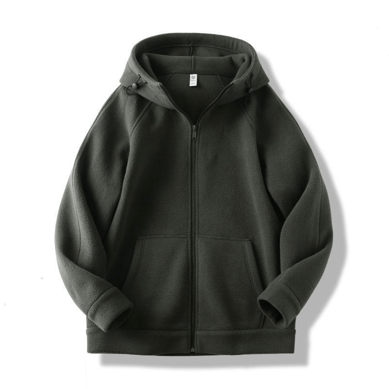 🔥Hot Sale🔥 Unisex Loose Fleece  Zip Up Hoodie