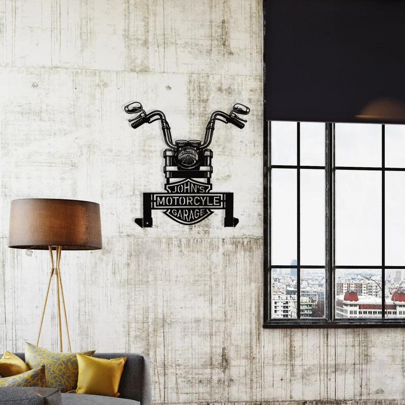 Motorcycle crash helmet holder, a great gift for cyclists