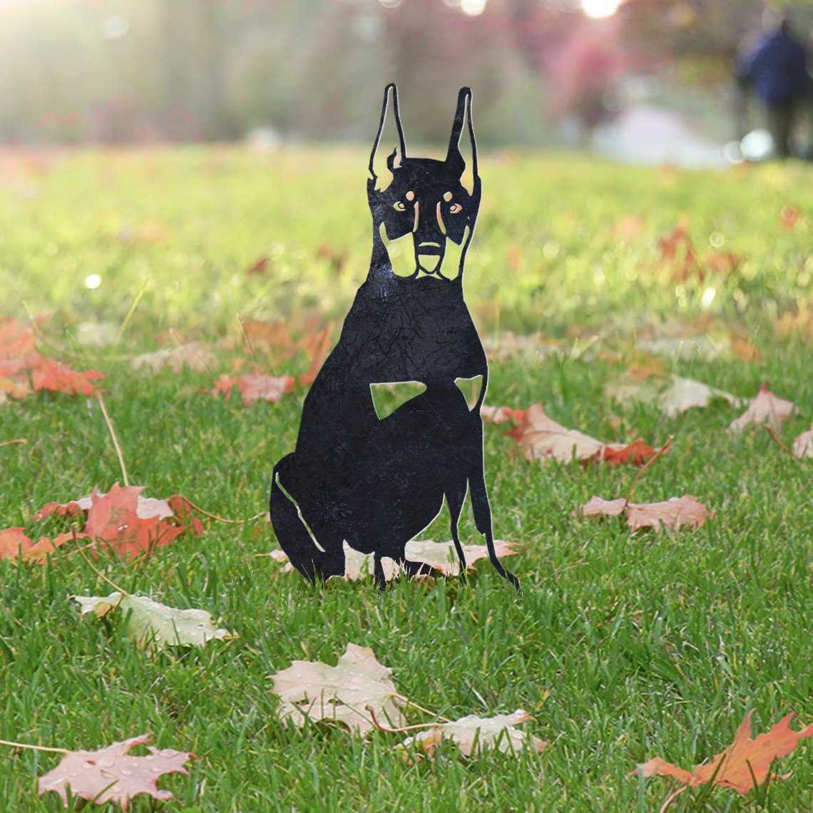 Miniature Pinscher Metal Silhouette