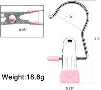 💥2023 Hot Sale💥Anti-rust Clip Space-saving Clothespin Hat Pants Storage Hanging Travel Hook