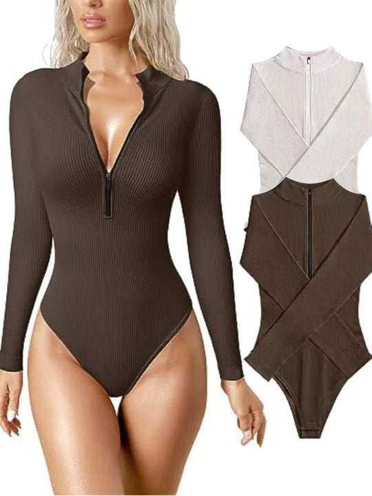 🔥Zip Up Body Suit Set