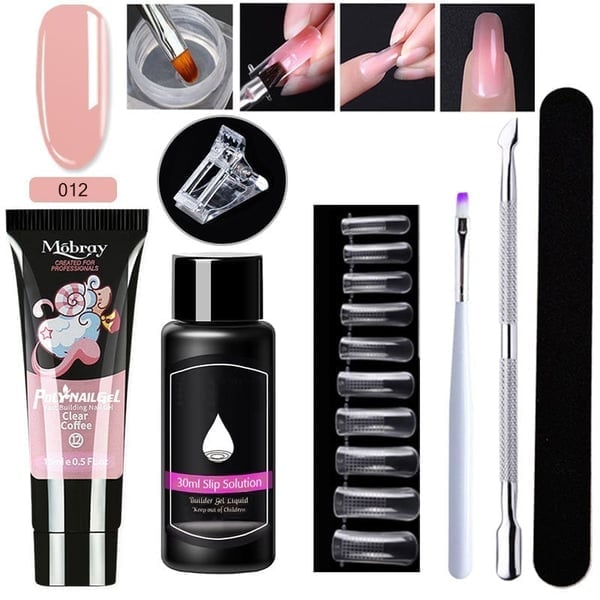 Luxury Crystal Nail Extension Gel Set