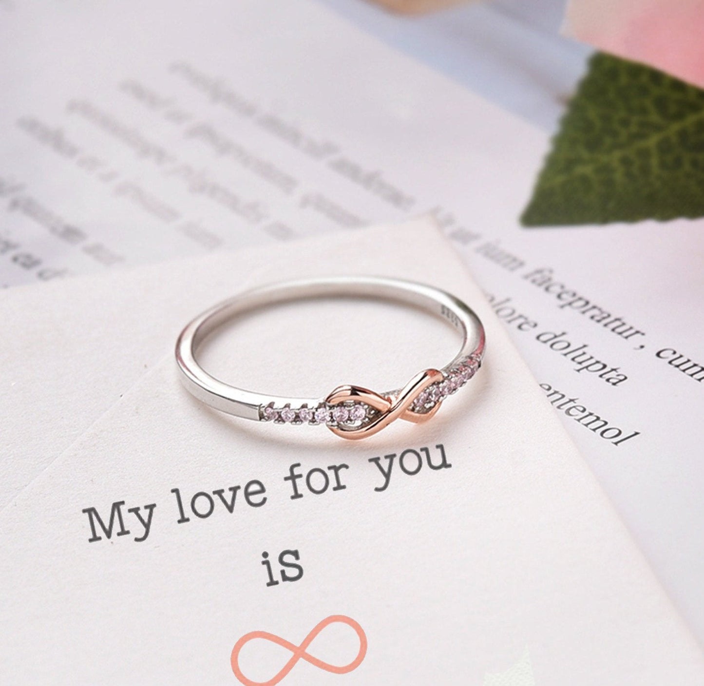 To My Daughter Infinite Love Ring👩❤️👧