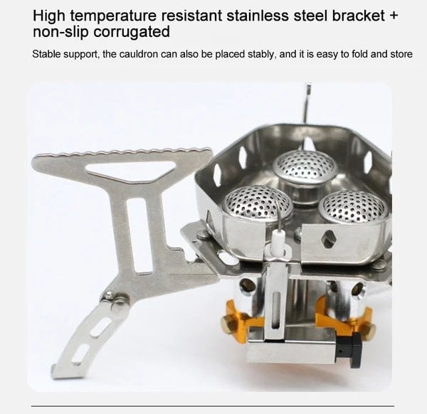 💥Camping Outdoor Windproof Gas Burner