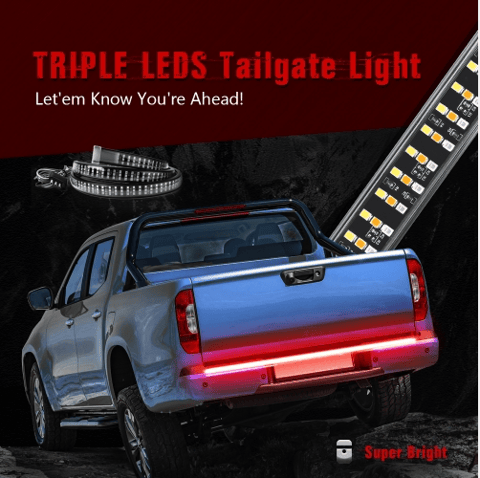 LED tailgate lights, turn signals and driving and reversing lights.