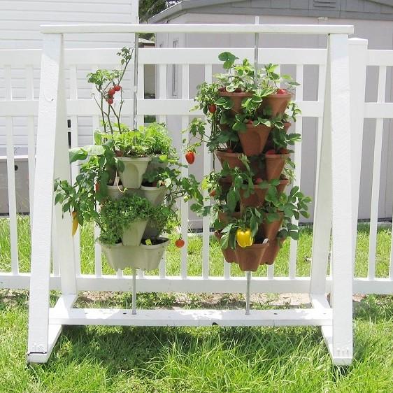 Stand Stacking Planters Strawberry Planting Pots