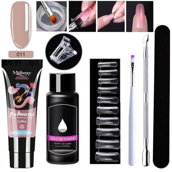 Luxury Crystal Nail Extension Gel Set