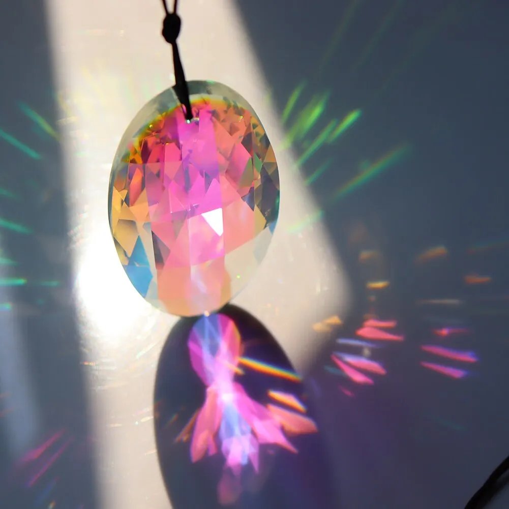 Large Hanging Crystal Prism Suncatcher