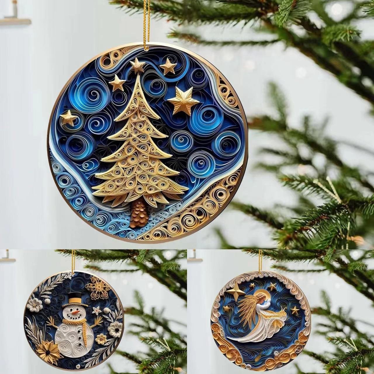 🎄2024   Handmade Ornaments With Good Wishes🎅
