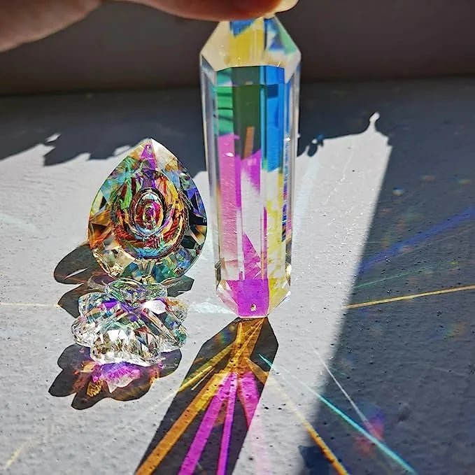 Large Hanging Crystal Prism Suncatcher