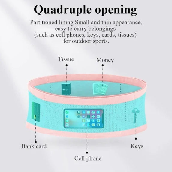 Multifunctional Knit Breathable Concealed Waist Bag