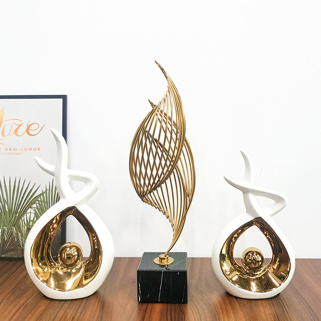 Modern Abstract Art Ceramic Statue