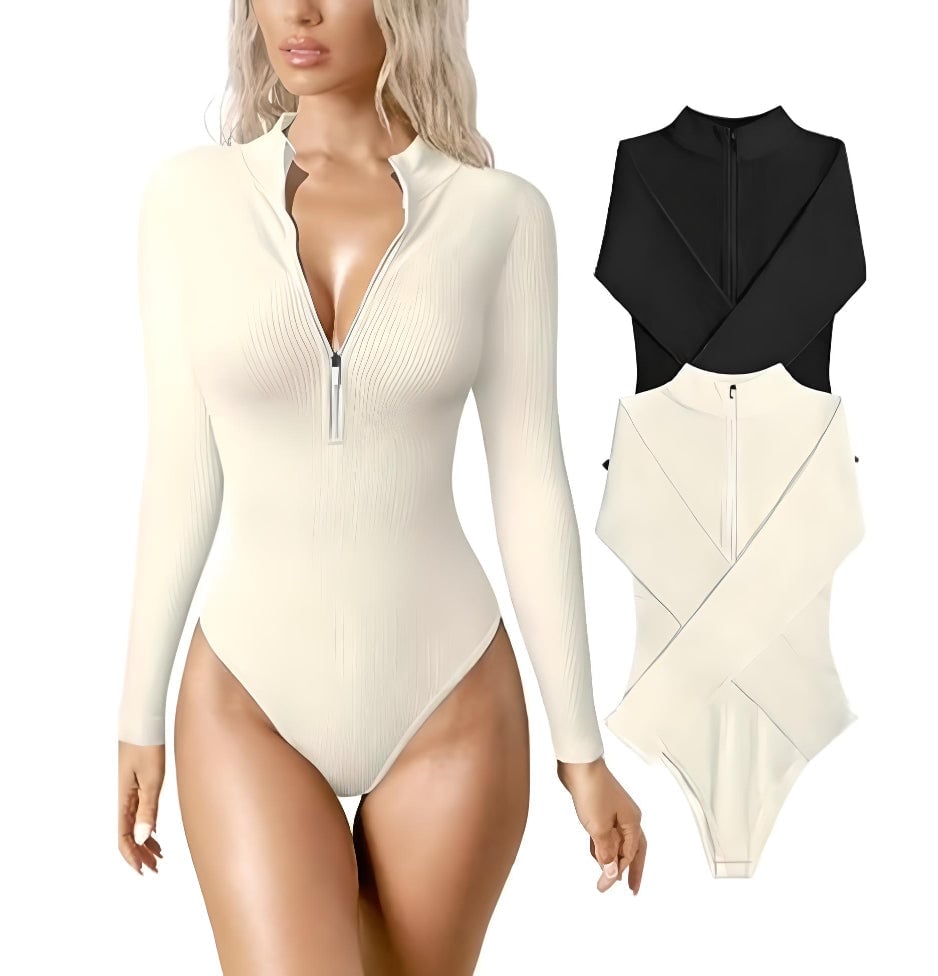 🔥Zip Up Body Suit Set