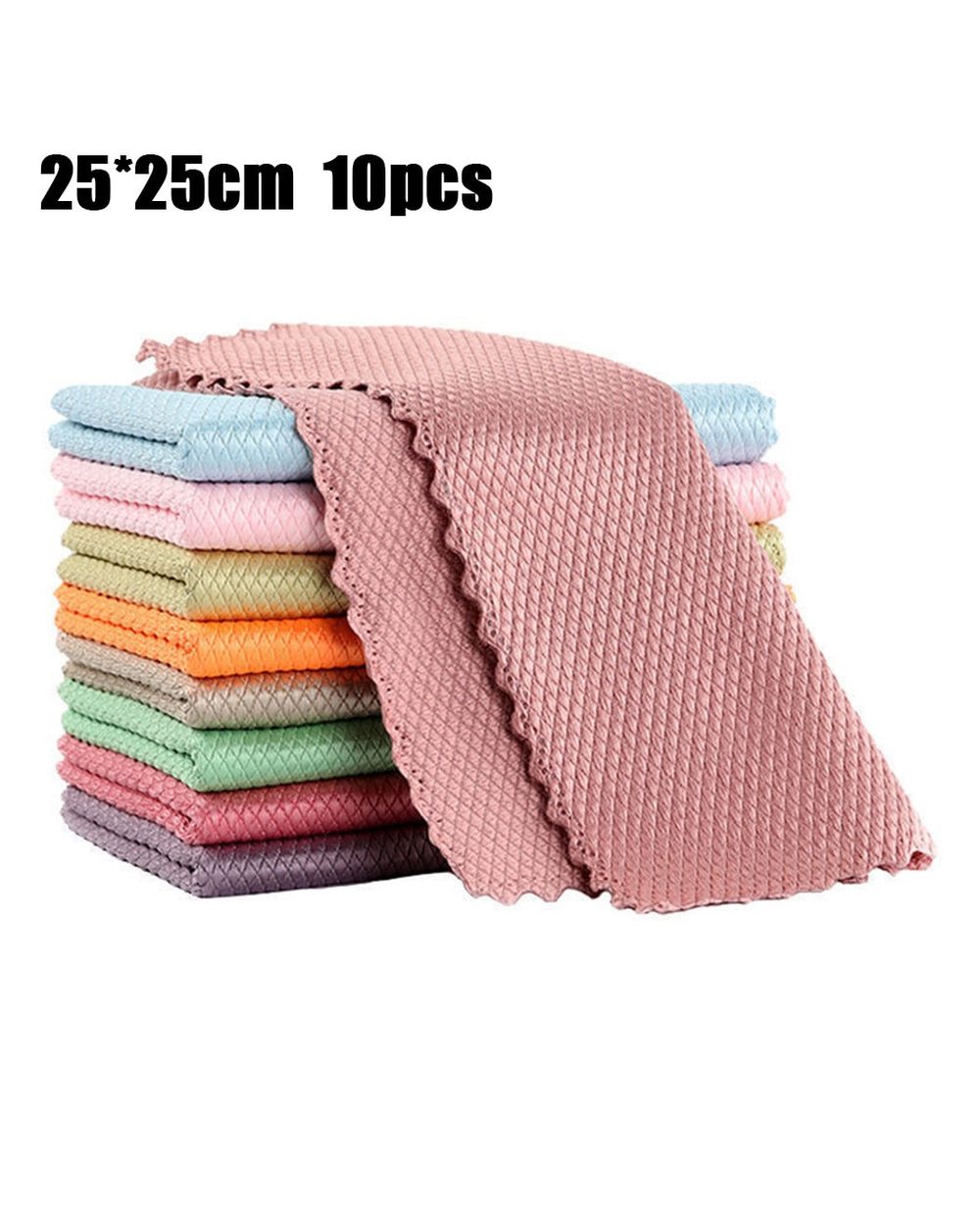 Streak Free Miracle Cleaning Cloths Reusable Fine Fiber Kitchen Glass Cloth Without Leaving Traces