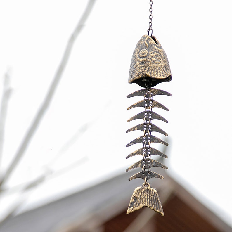 Metal Fish BoneWind Chimes