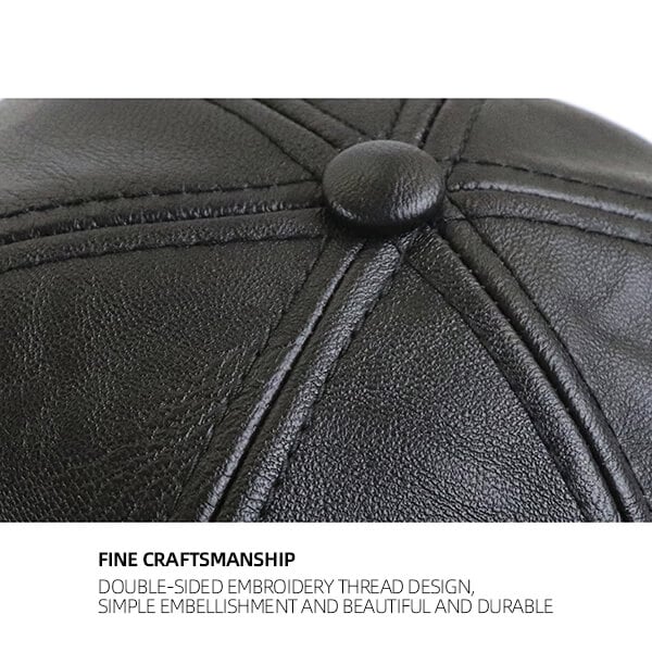 New trendy leather cap
