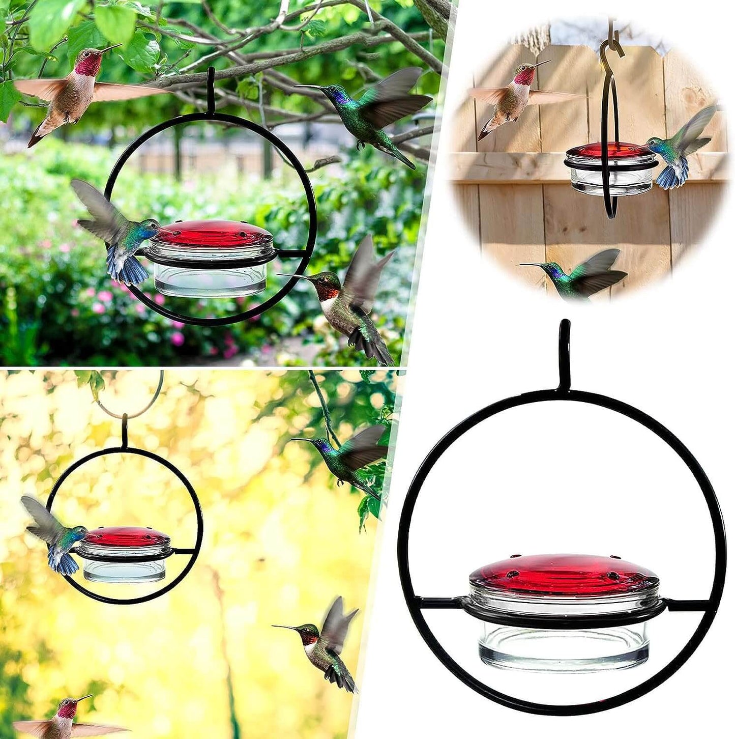 Metal Hummingbird Water Feeder