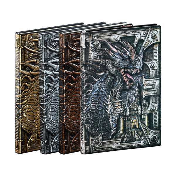 Dragon Retro Relief Leather Notebook