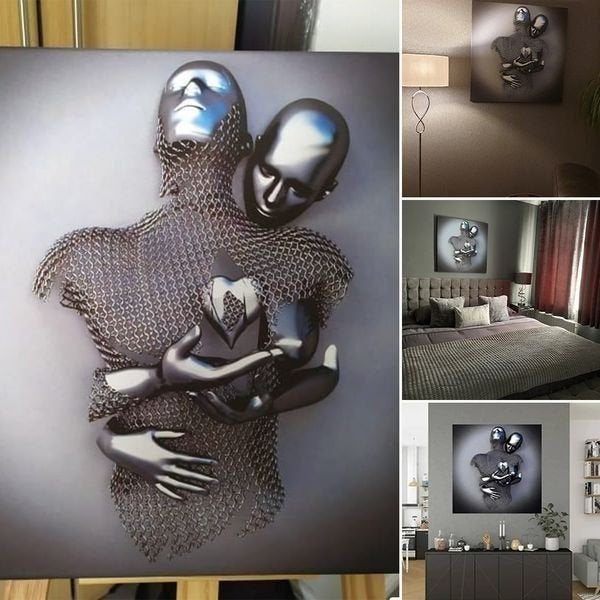 Love Heart Gray-3D Art Wall