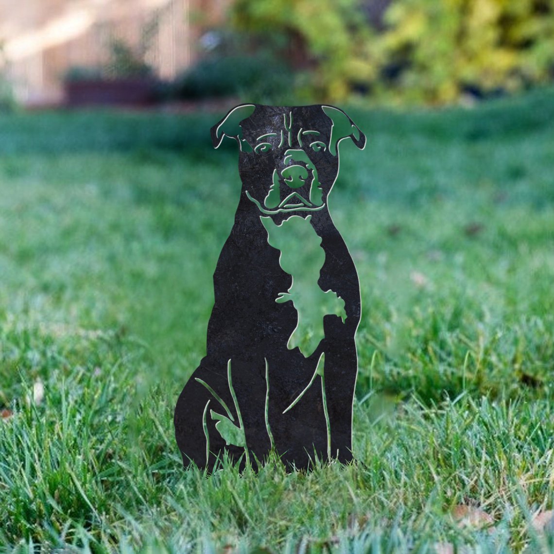 Staffordshire Bull Terrier Metal Silhouette
