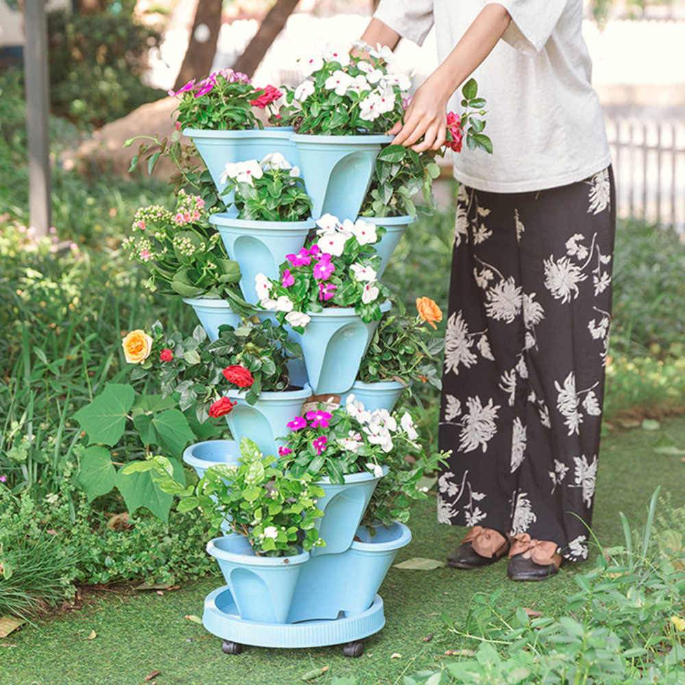 Stand Stacking Planters Strawberry Planting Pots