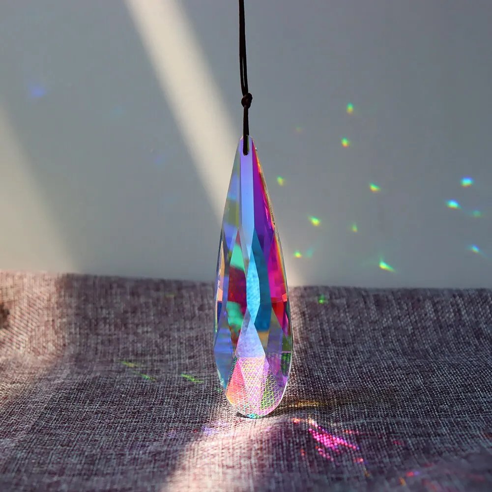 Large Hanging Crystal Prism Suncatcher