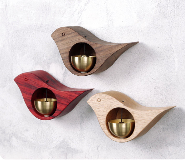 Handmade Wooden Cute Bird Doorbell