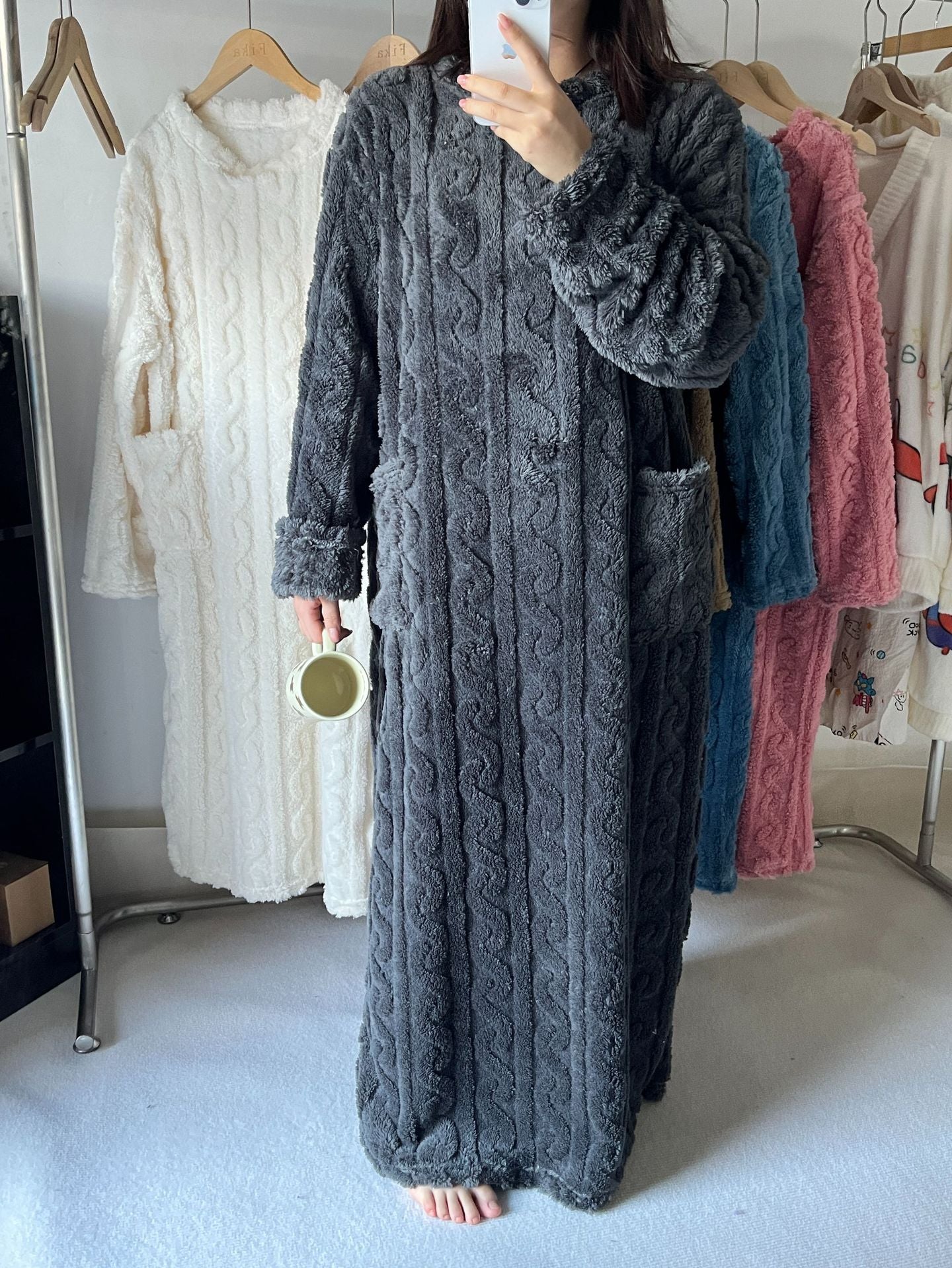 💟Winter Coral Velvet Home Clothes