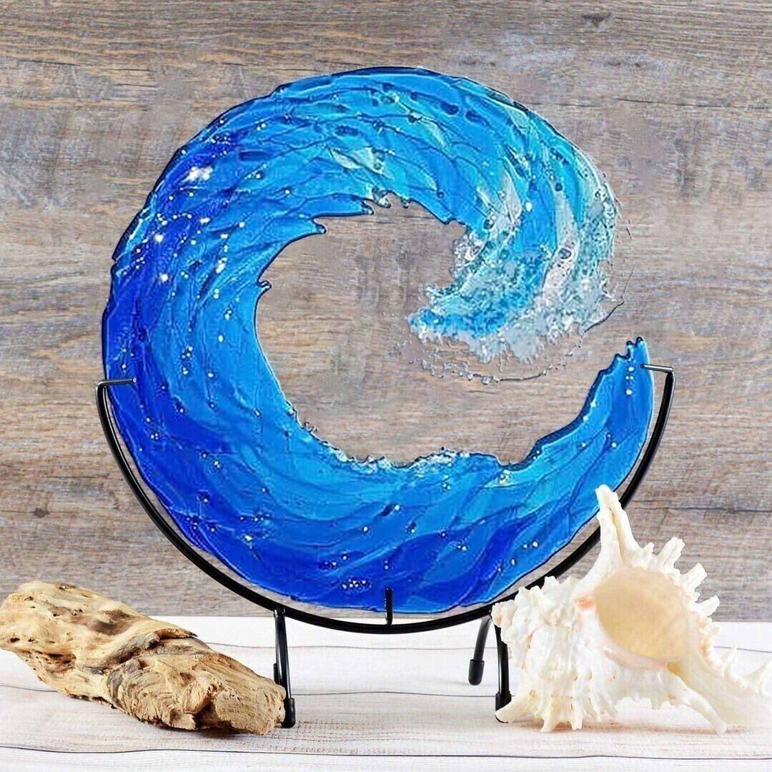 🌊Flash Sale 49% OFF - Ocean Wave Fused Resin Sculpture