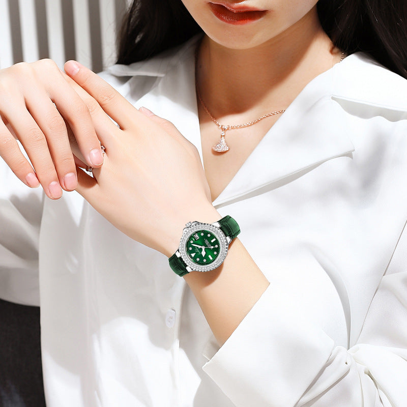 Ladies Vintage Elegant Full of Diamonds Watch