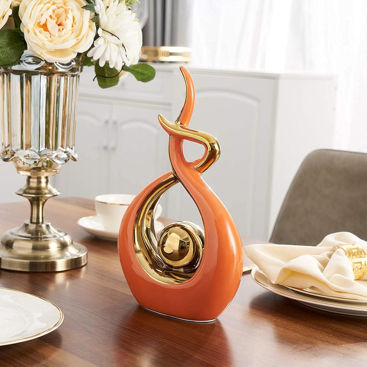 Modern Abstract Art Ceramic Statue