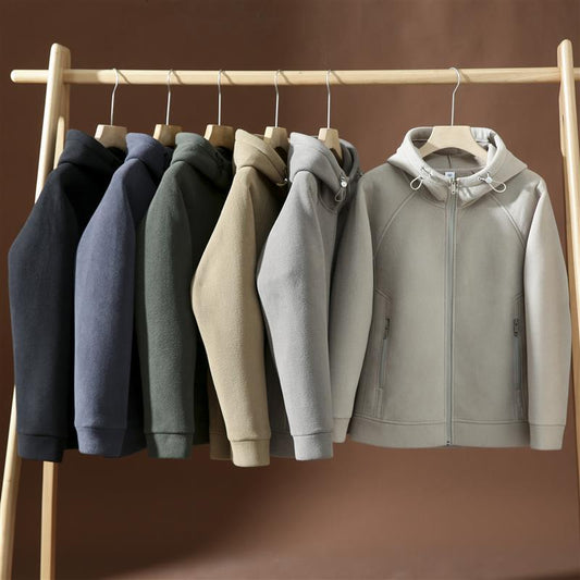 🔥Hot Sale🔥 Unisex Loose Fleece  Zip Up Hoodie