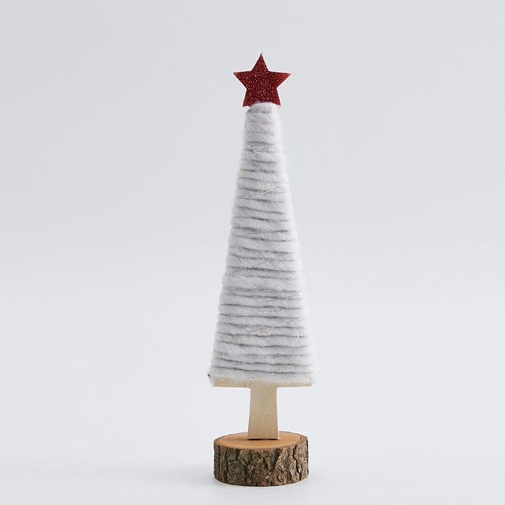 Christmas Home Decor Wool - Wood Felt Reindeer Elk Tree Decorations