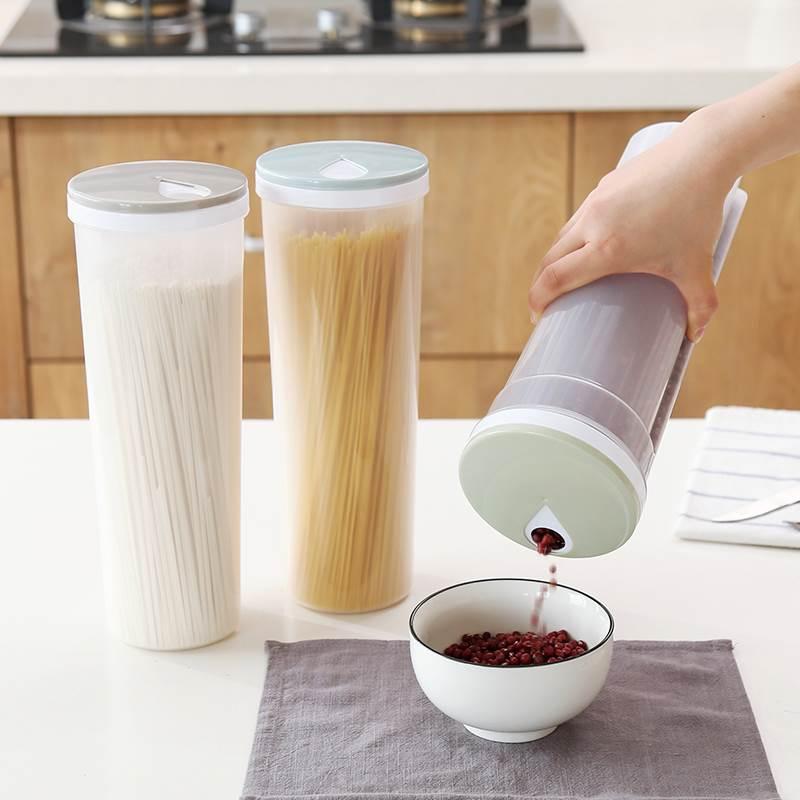 Food Storage Cylinder Spaghetti Noodle Container Box