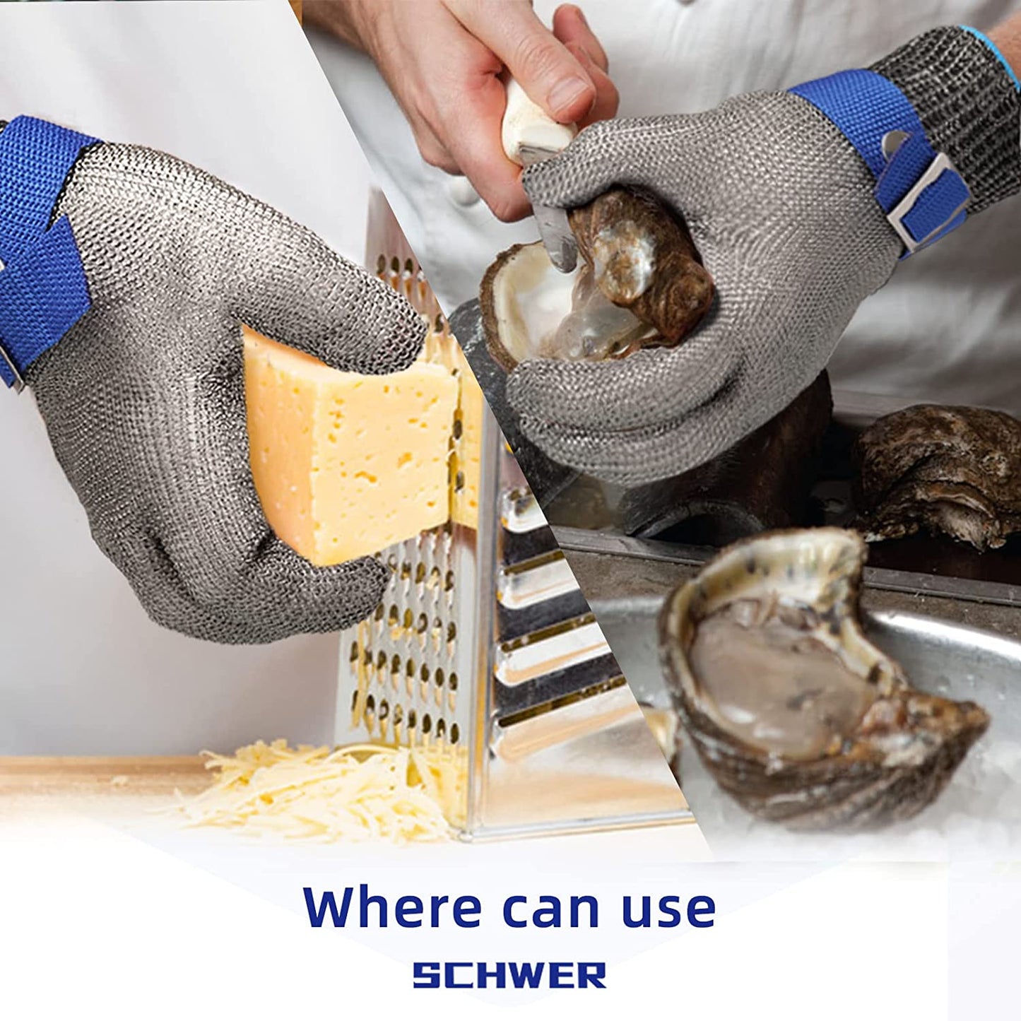 🔥Food Grade Stainless Steel Mesh Metal Glove