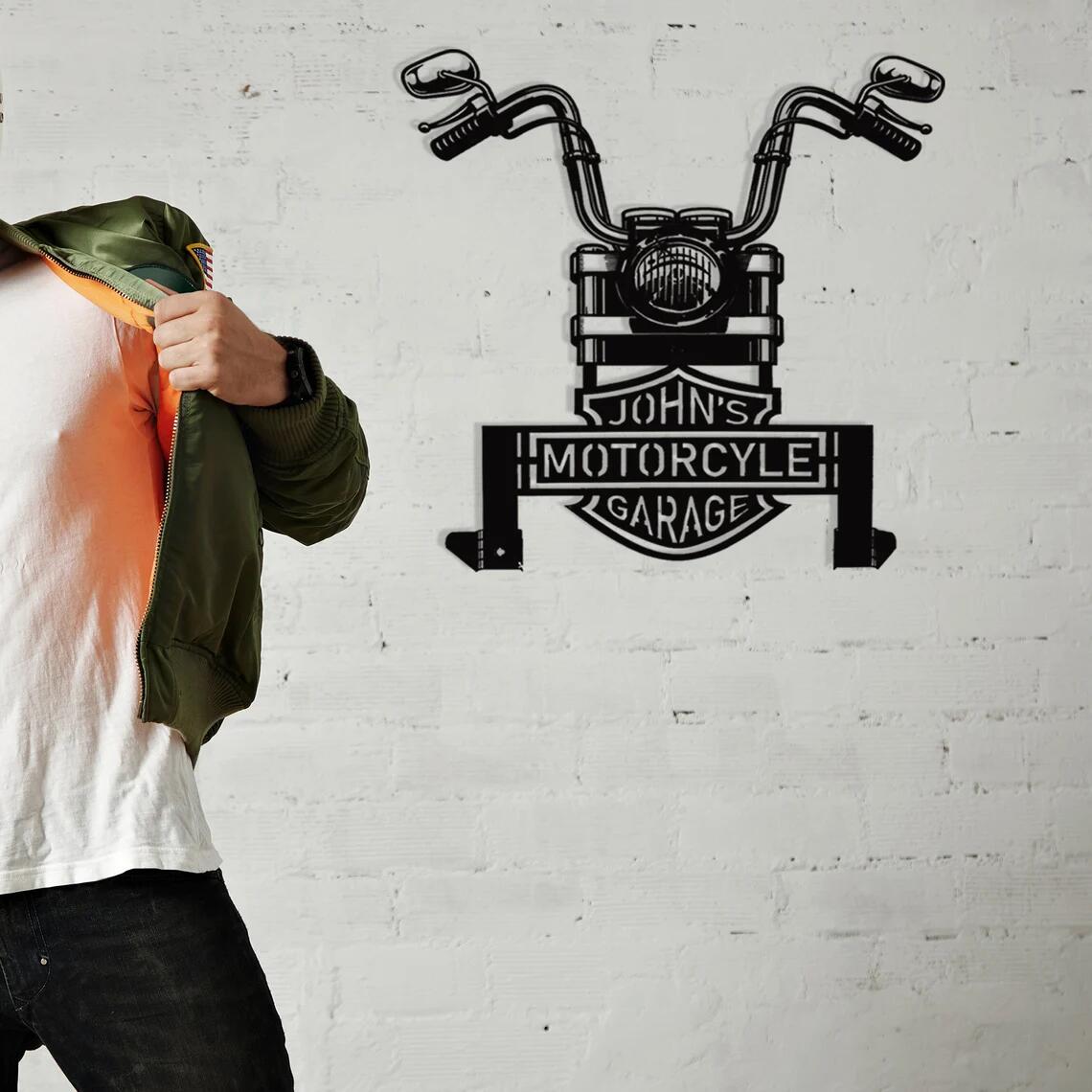 Motorcycle crash helmet holder, a great gift for cyclists